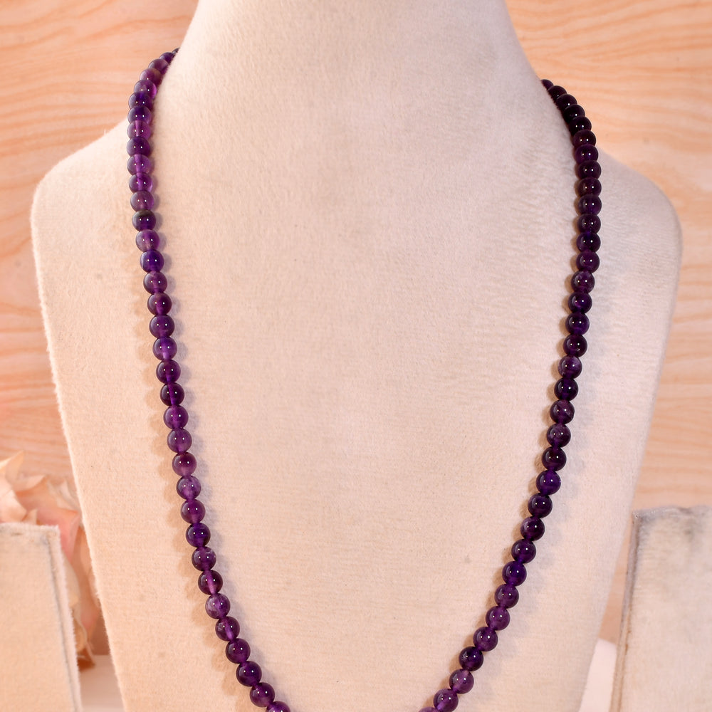 Natural  Amethyst  Necklace anxiety relief