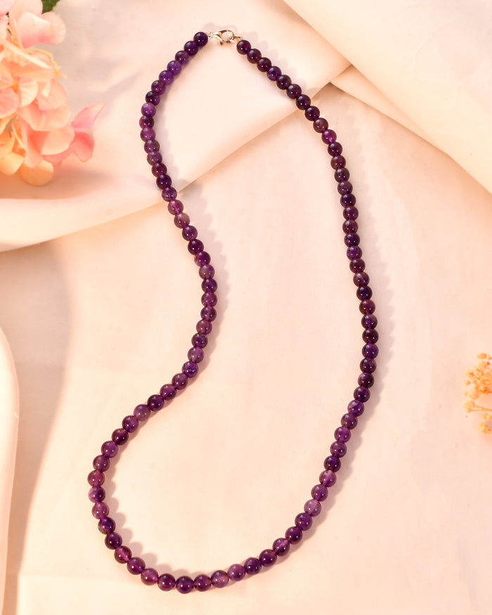 Natural  Amethyst  Necklace anxiety relief