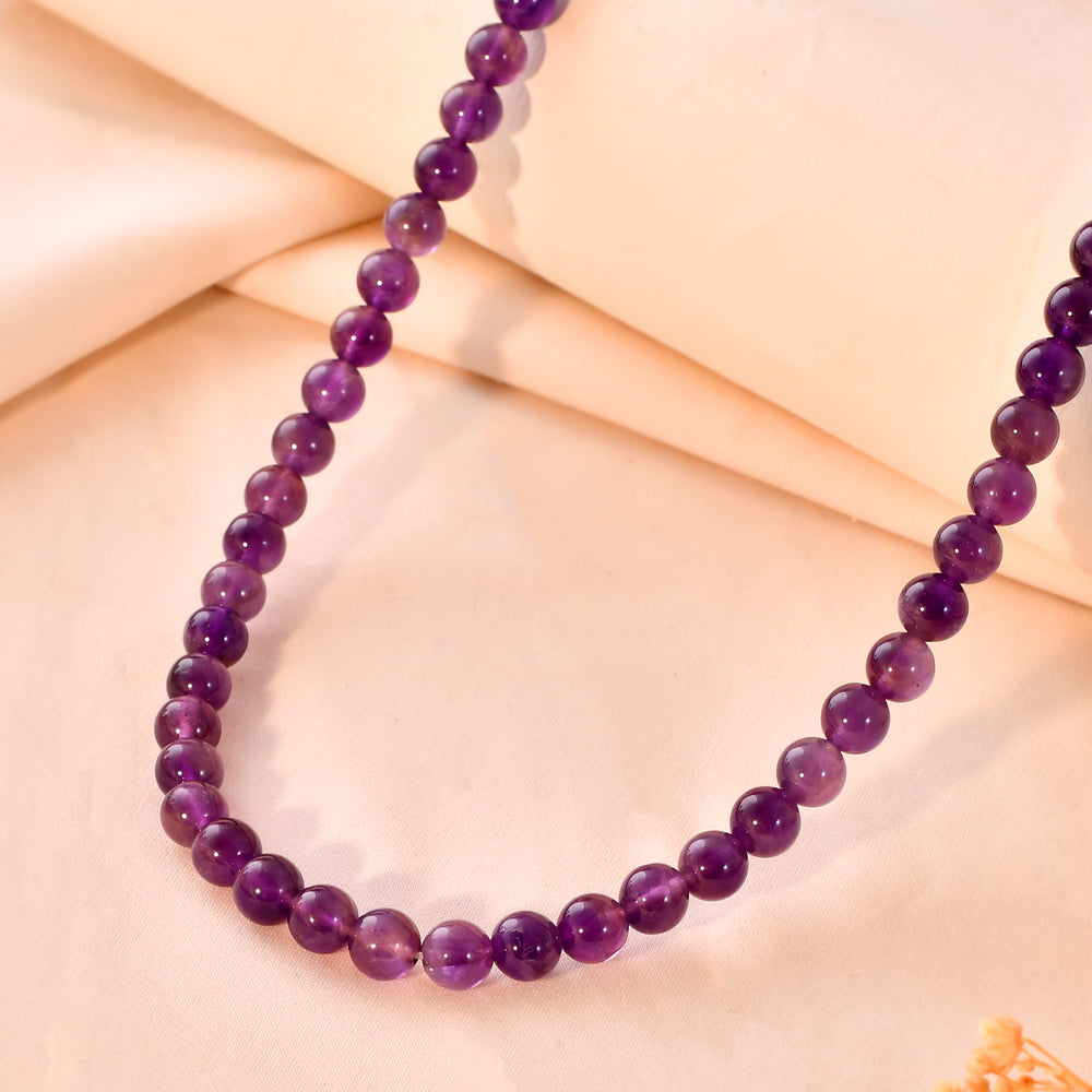 Natural  Amethyst  Necklace anxiety relief