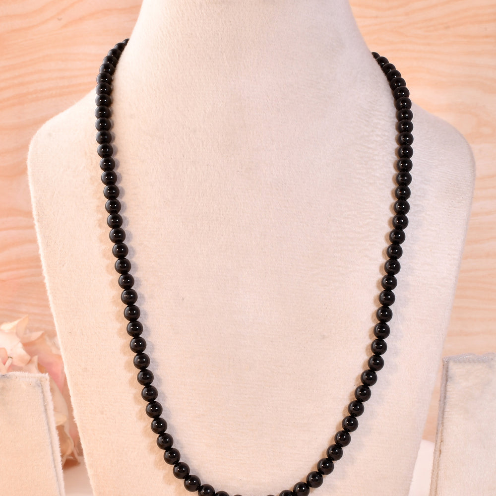 Natural  Black Onyx  Necklace