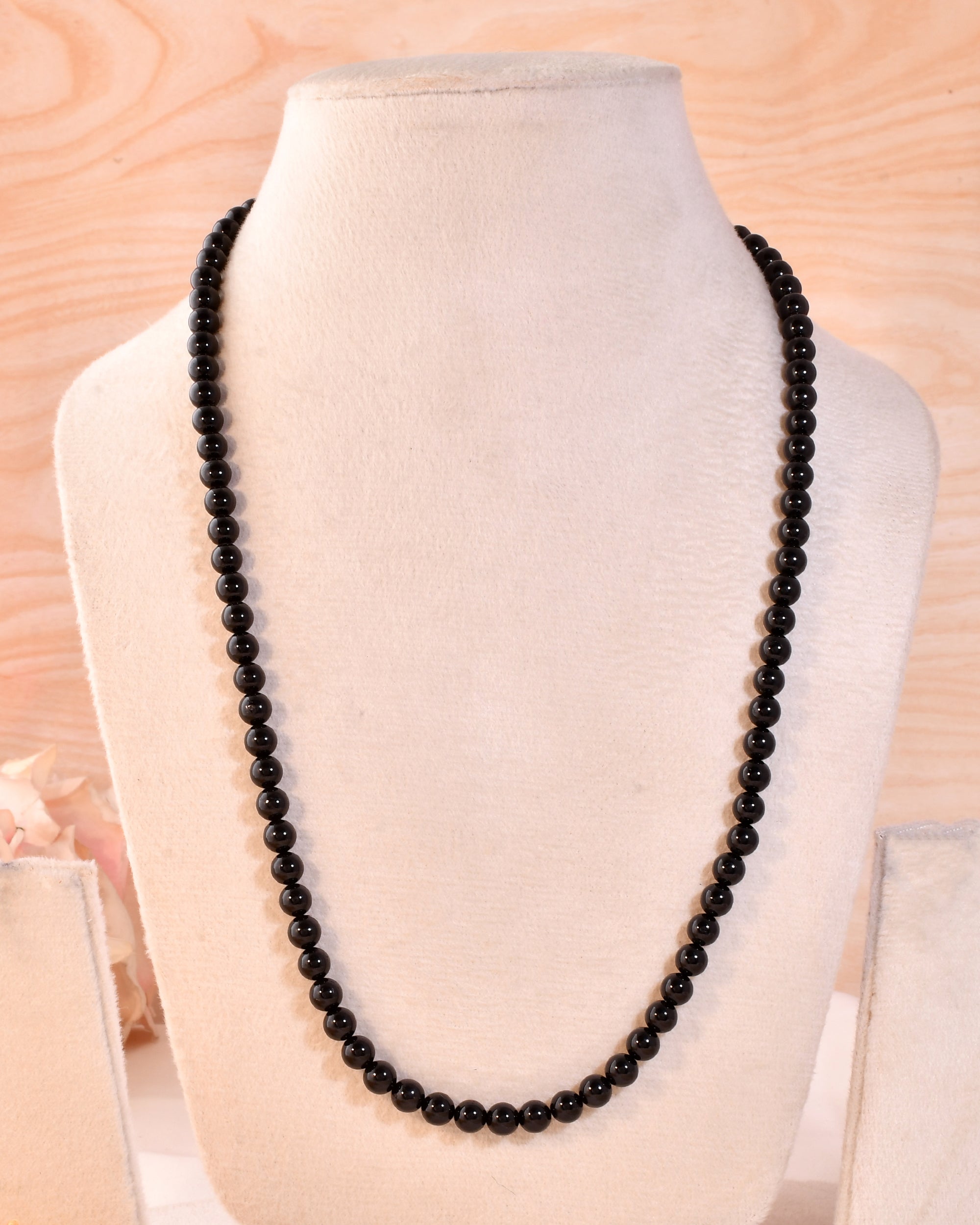 Natural  Black Onyx  Necklace