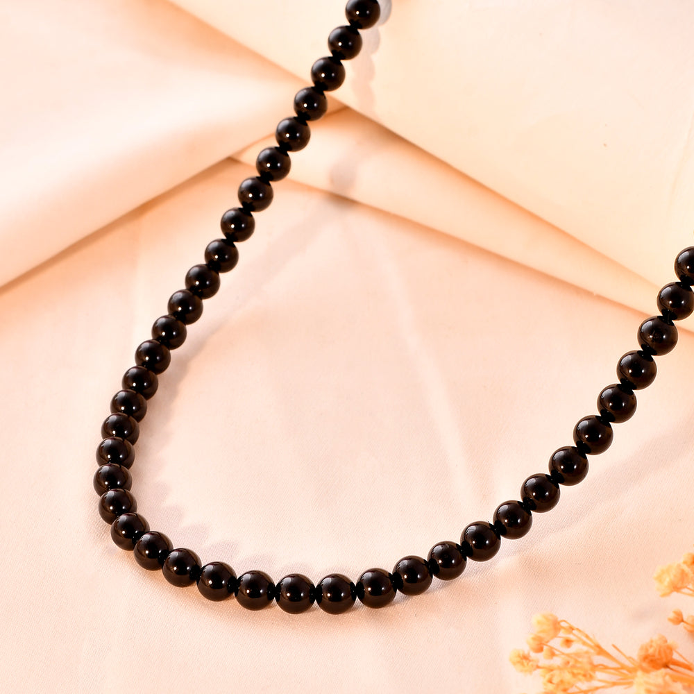 Natural  Black Onyx  Necklace
