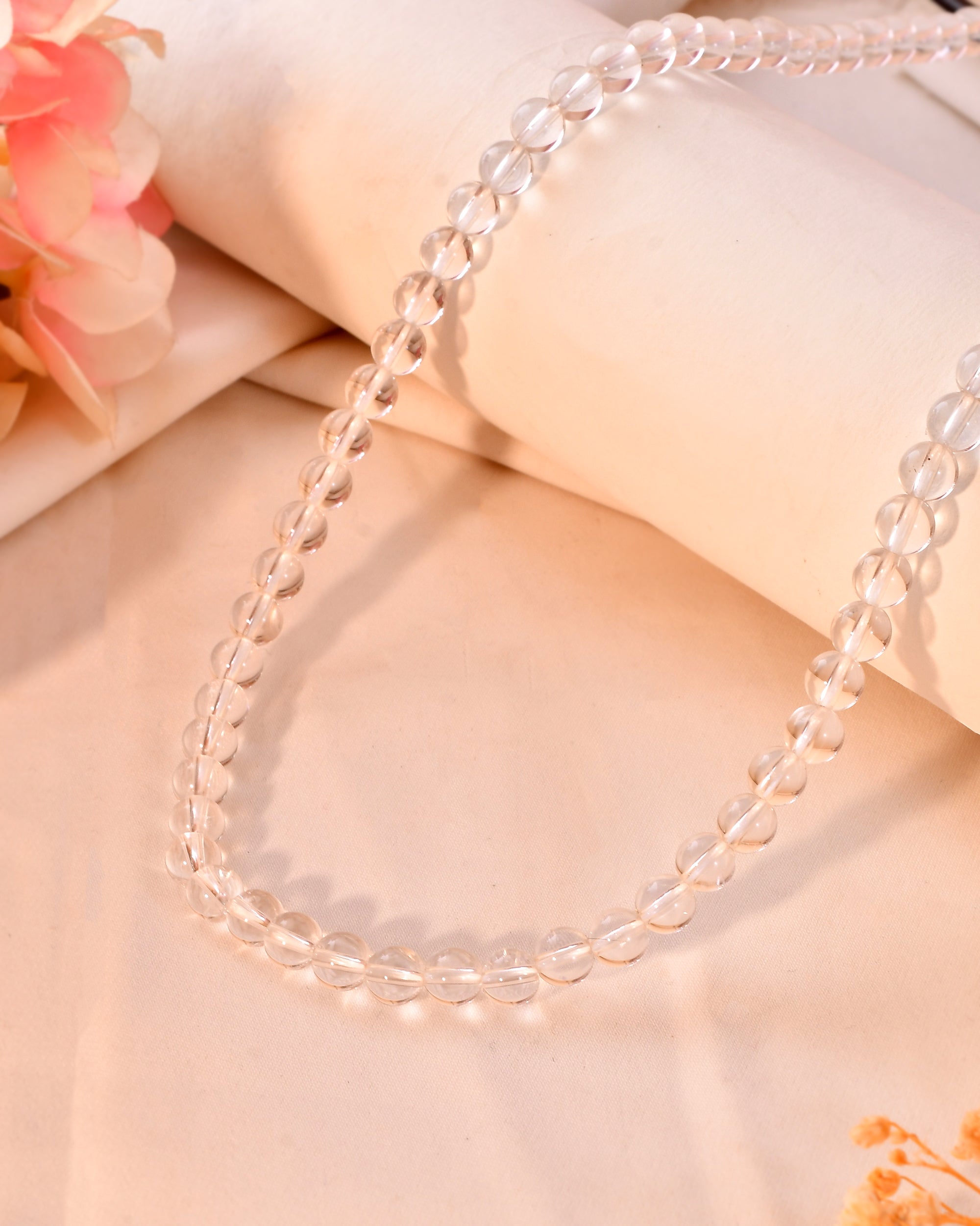 Natural  Clear Quartz  Necklace