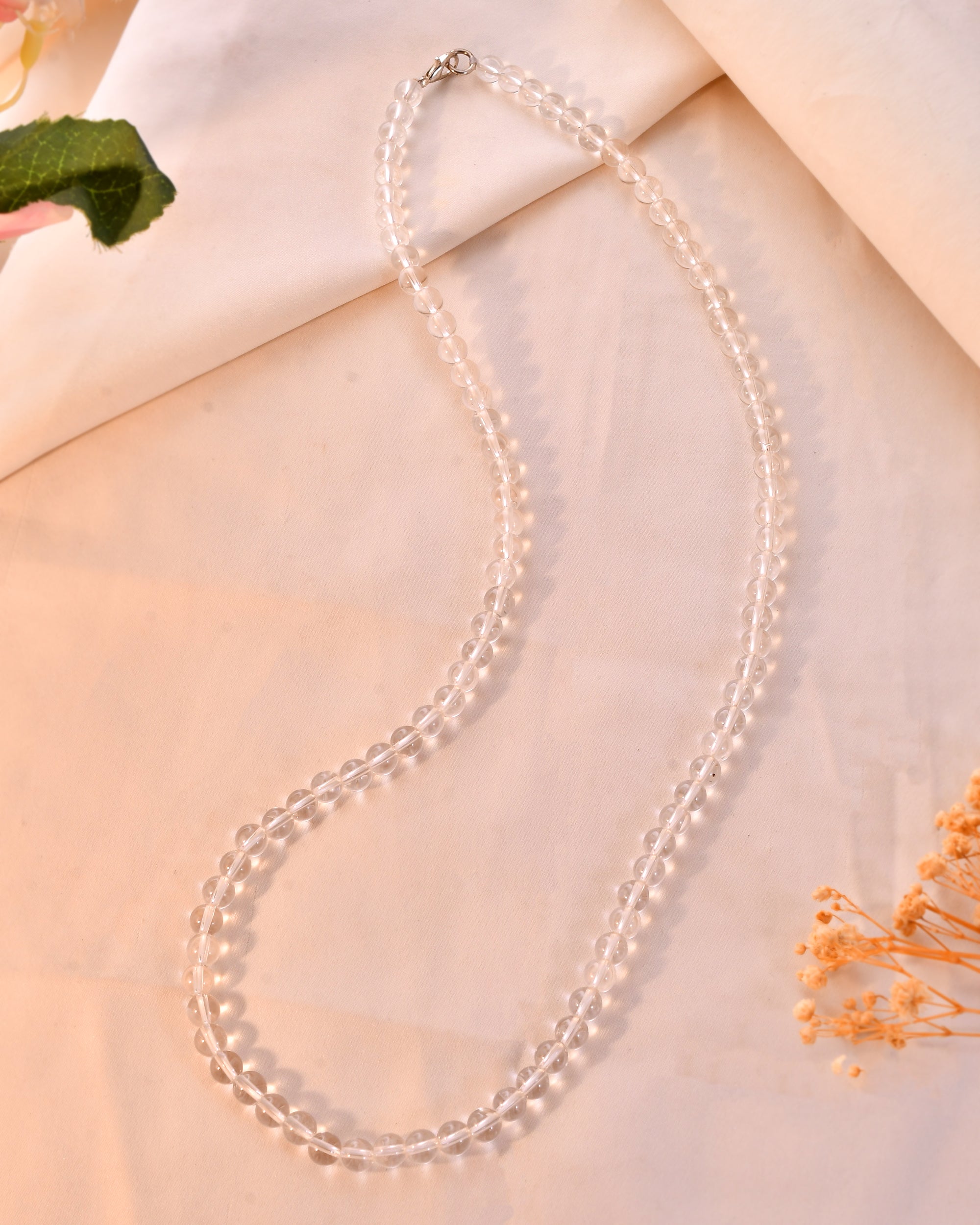 Natural  Clear Quartz  Necklace