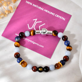 Divine Energy Chakra Om bracelet With Magnetic Lock