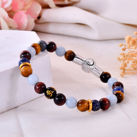 Divine Energy Chakra Om bracelet With Magnetic Lock