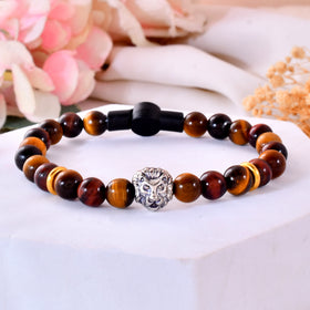 Tiger Eye Bracelet With Magnetic Lock