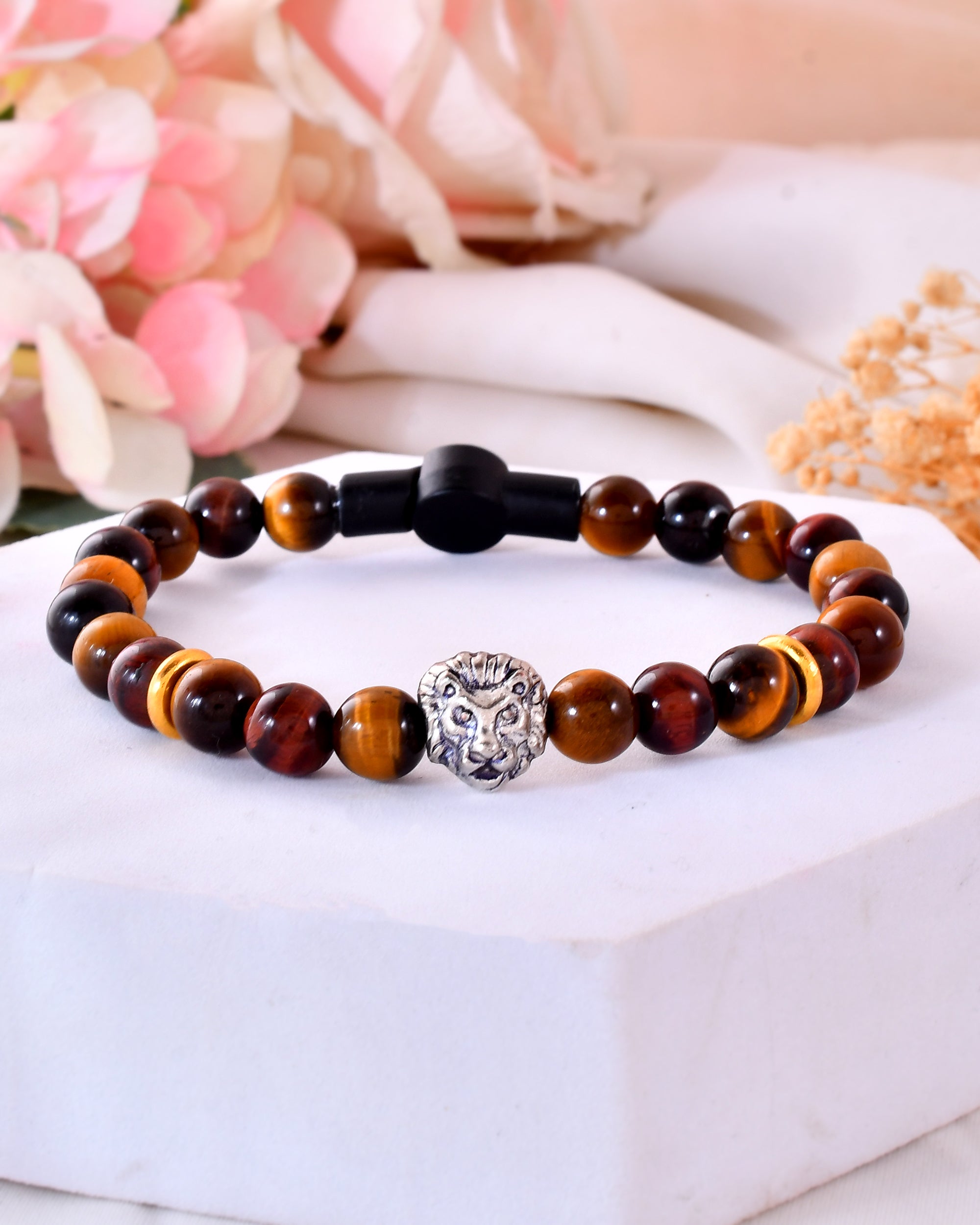 Tiger Eye Bracelet With Magnetic Lock