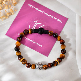 Tiger Eye Bracelet With Magnetic Lock