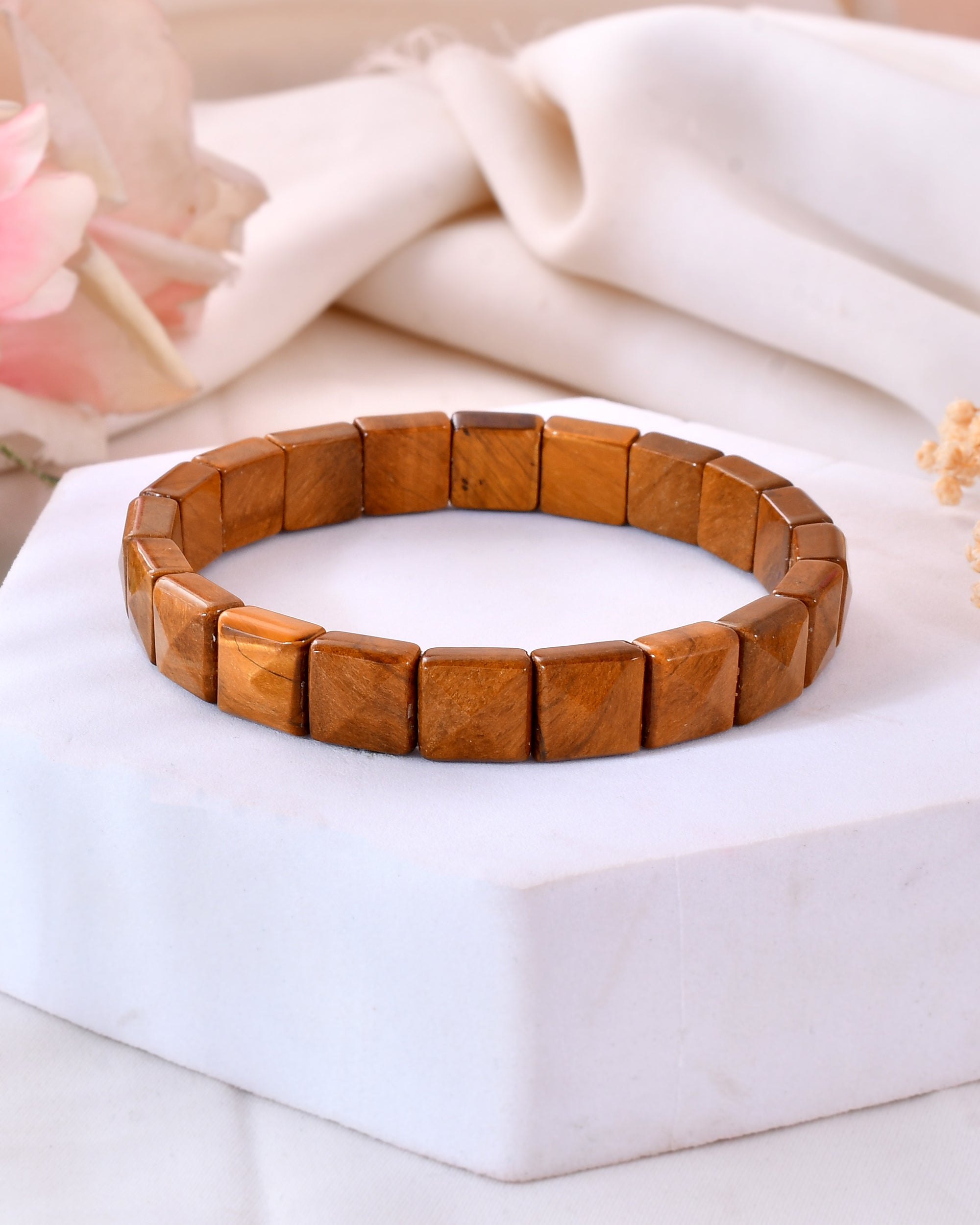 Tiger Eye Pyramid Bracelet