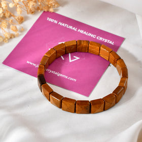 Tiger Eye Pyramid Bracelet