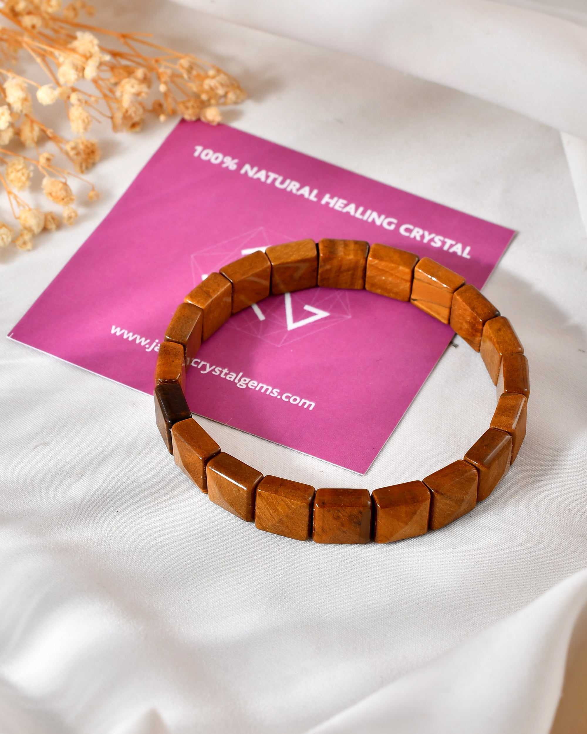 Tiger Eye Pyramid Bracelet