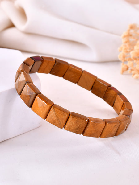 Tiger Eye Pyramid Bracelet
