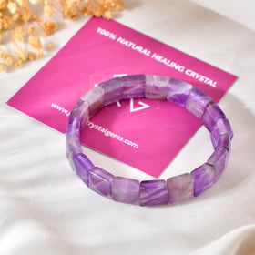 Amethyst Pyramid Bracelet anxiety relief