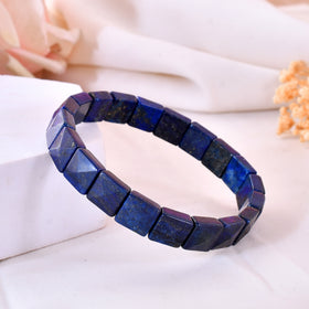 Lapis Lazuli Pyramid Bracelet