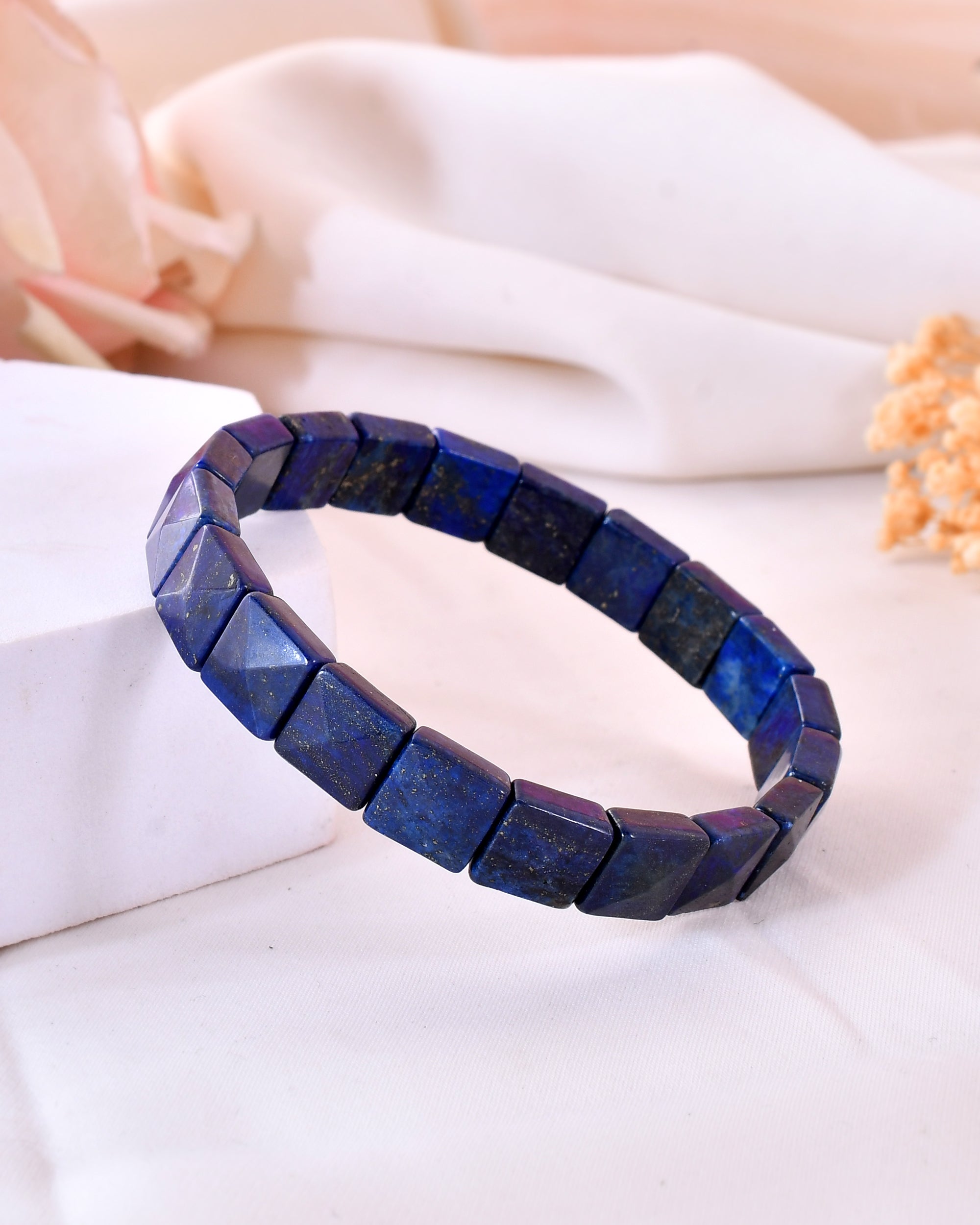 Lapis Lazuli Pyramid Bracelet