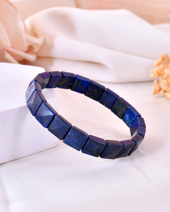 Lapis Lazuli Pyramid Bracelet