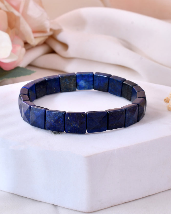 Lapis Lazuli Pyramid Bracelet