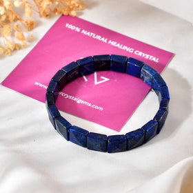 Lapis Lazuli Pyramid Bracelet