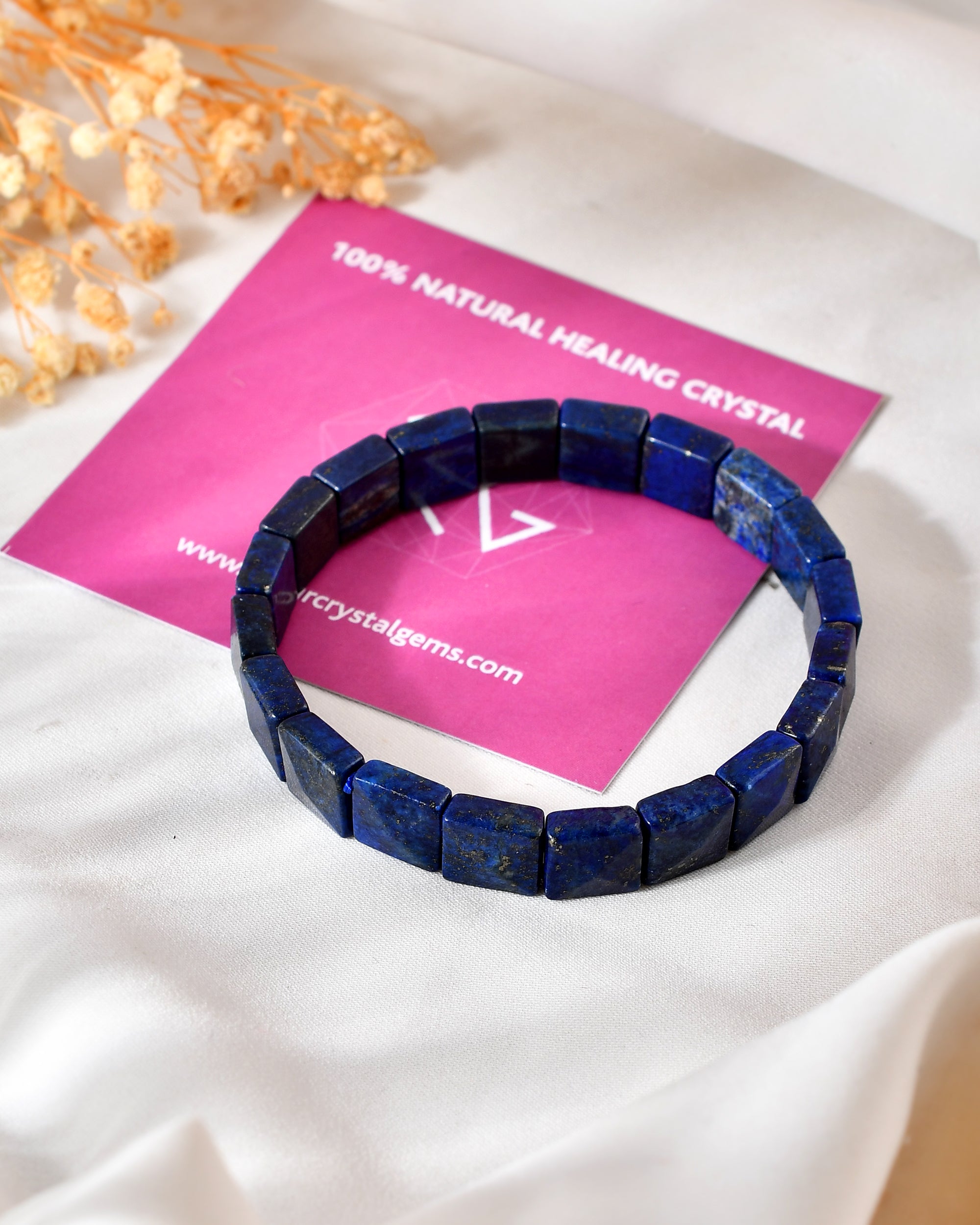 Lapis Lazuli Pyramid Bracelet