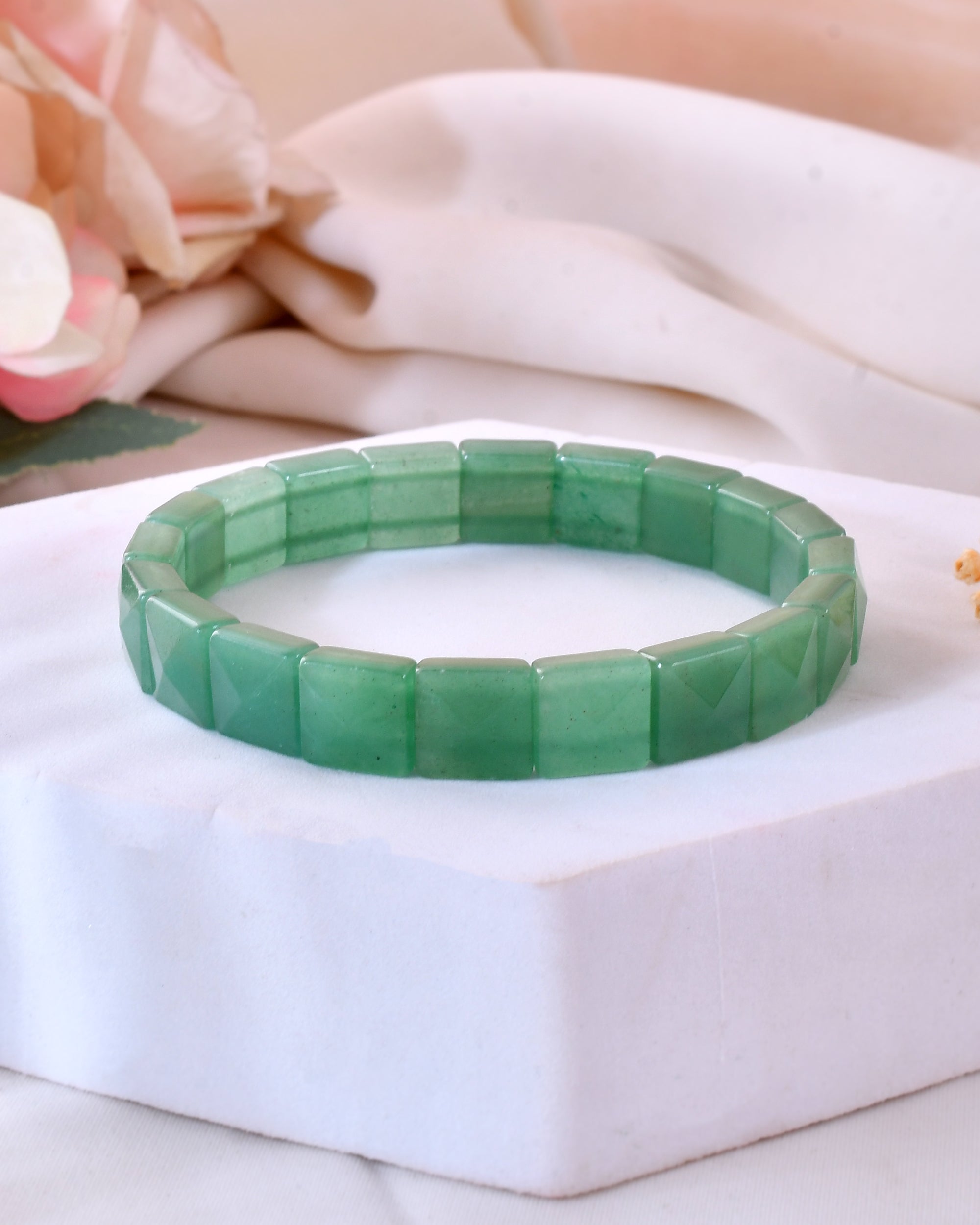 Green Aventurine Pyramid Bracelet