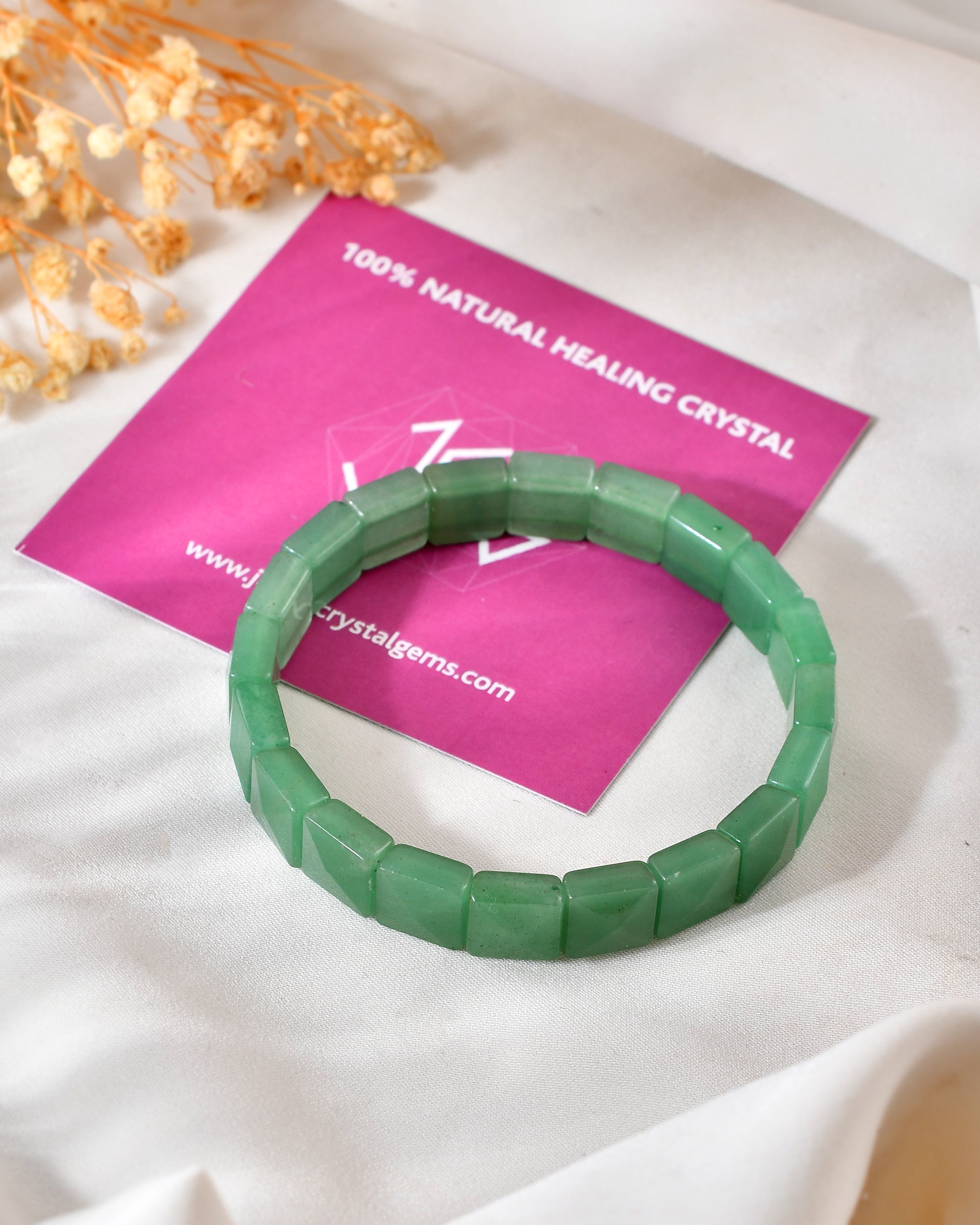 Green Aventurine Pyramid Bracelet