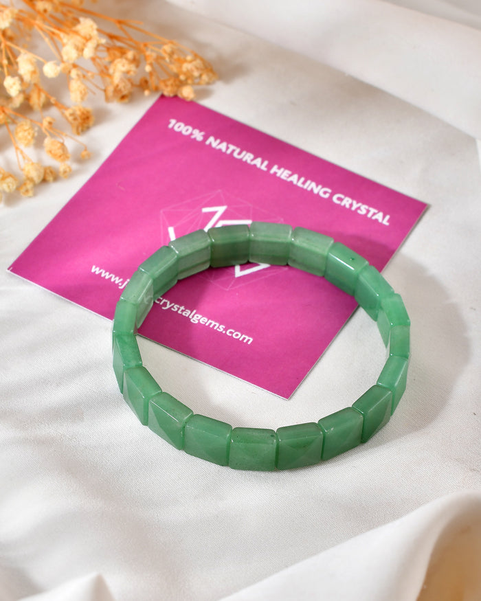 Green Aventurine Pyramid Bracelet