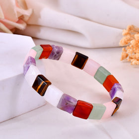 Mix Chakra Pyramid Bracelet