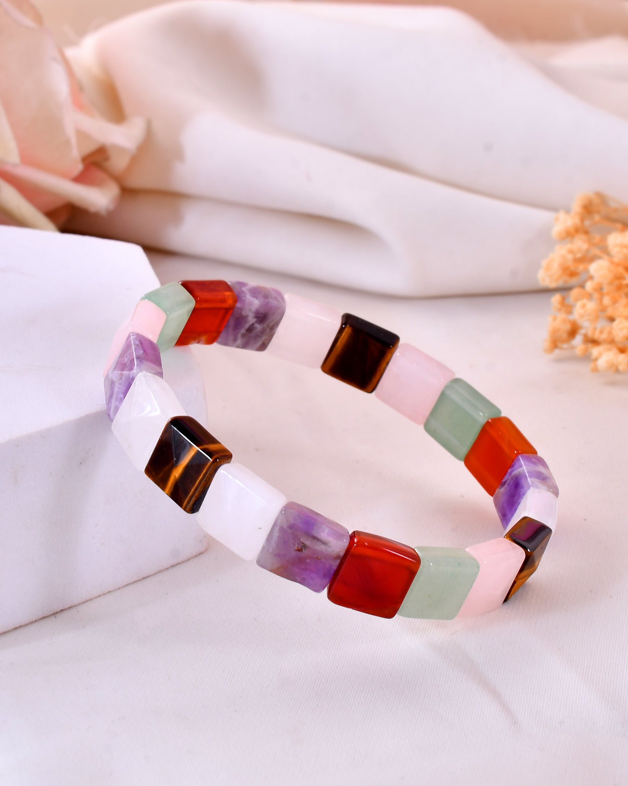 Mix Chakra Pyramid Bracelet
