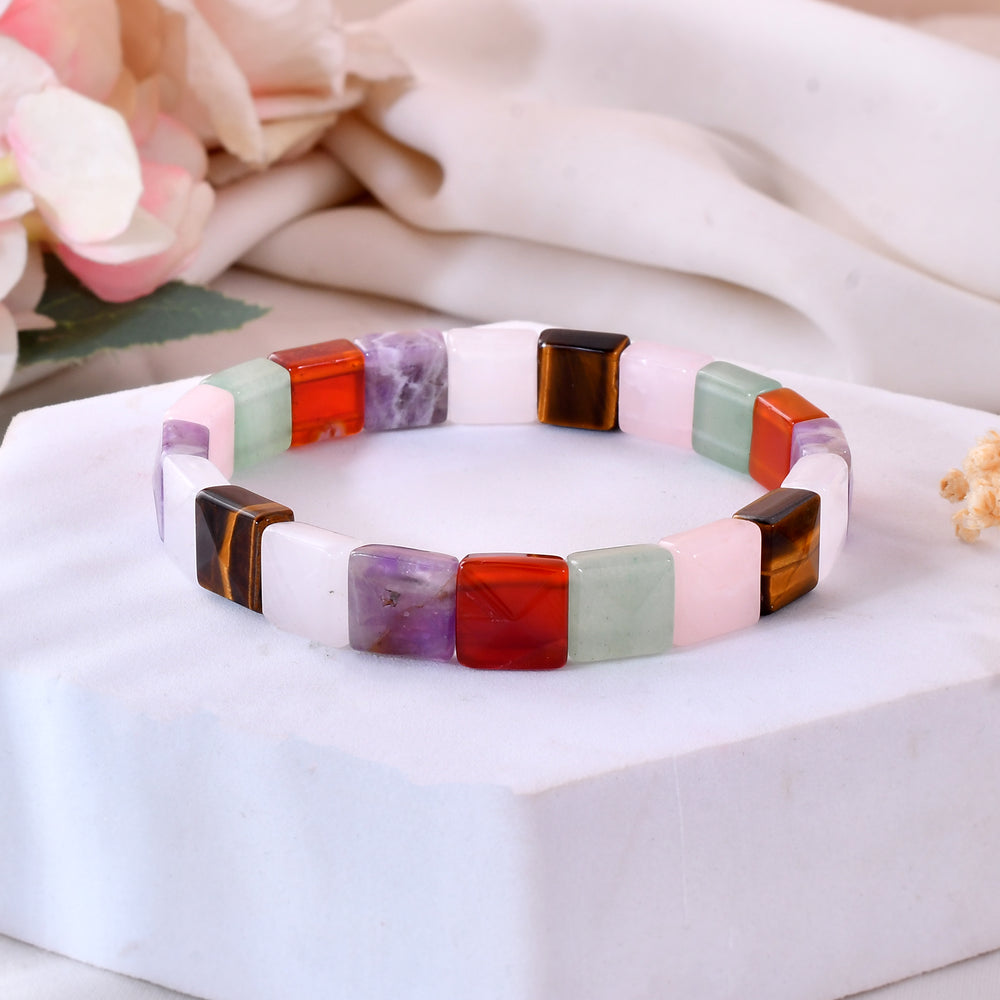 Mix Chakra Pyramid Bracelet