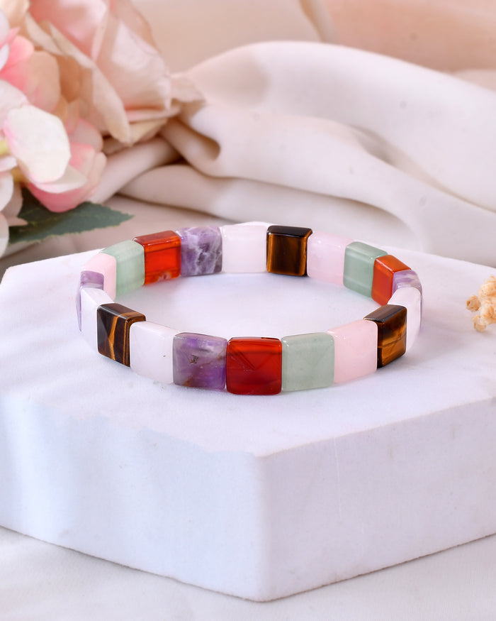 Mix Chakra Pyramid Bracelet