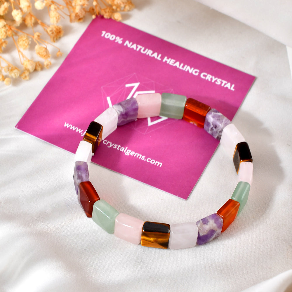 Mix Chakra Pyramid Bracelet