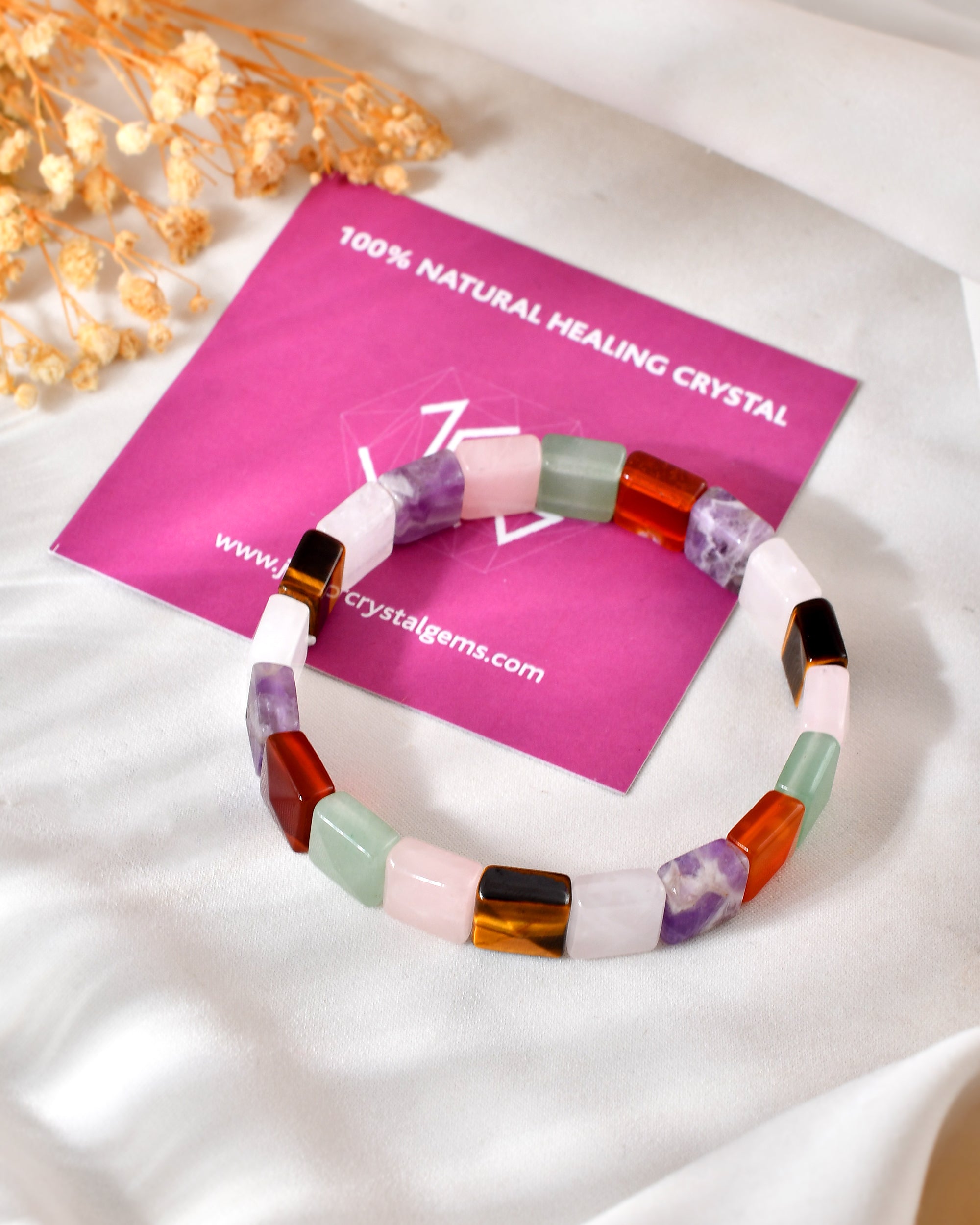 Mix Chakra Pyramid Bracelet