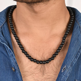 Original Karungali Mala (Natural Ebony Wood) with Free Bracelet