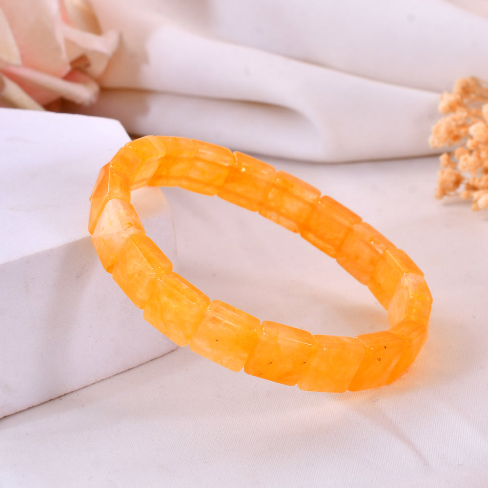 Golden Healer Quartz Pyramid Bracelet