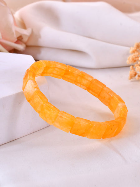Golden Healer Quartz Pyramid Bracelet