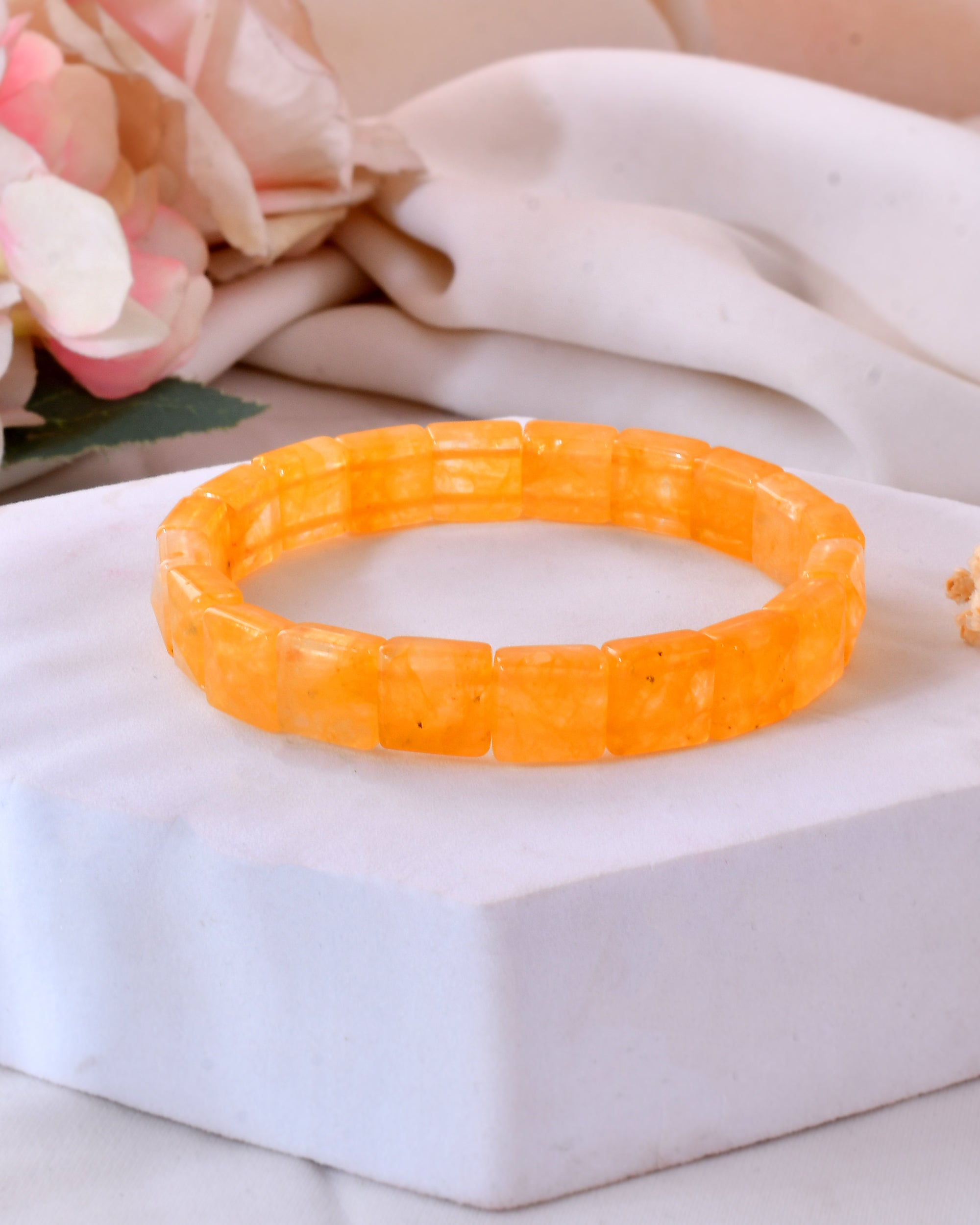 Golden Healer Quartz Pyramid Bracelet