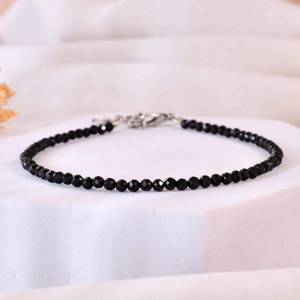 BLACK TOURMALINE ANKLET