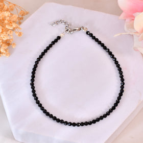 BLACK TOURMALINE ANKLET