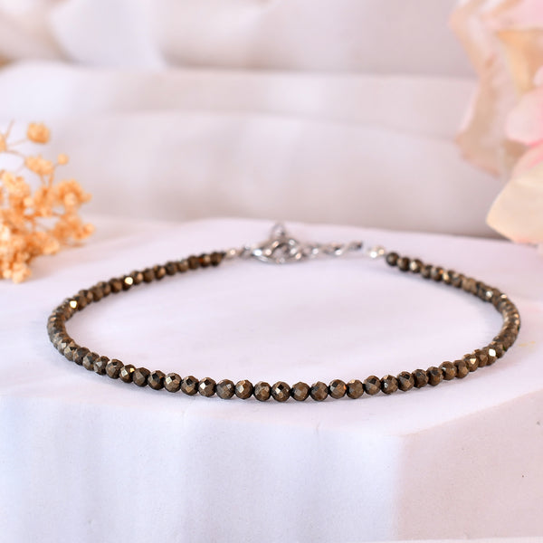 Raw Pyrite Anklet