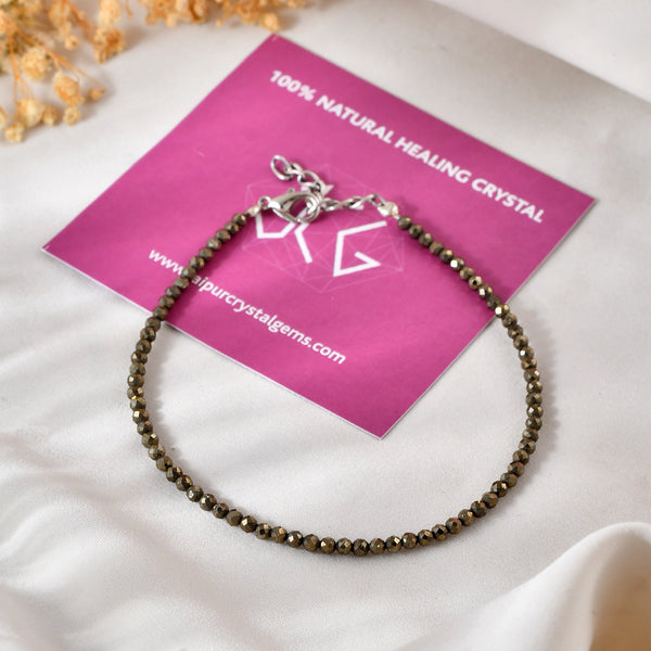 Raw Pyrite Anklet