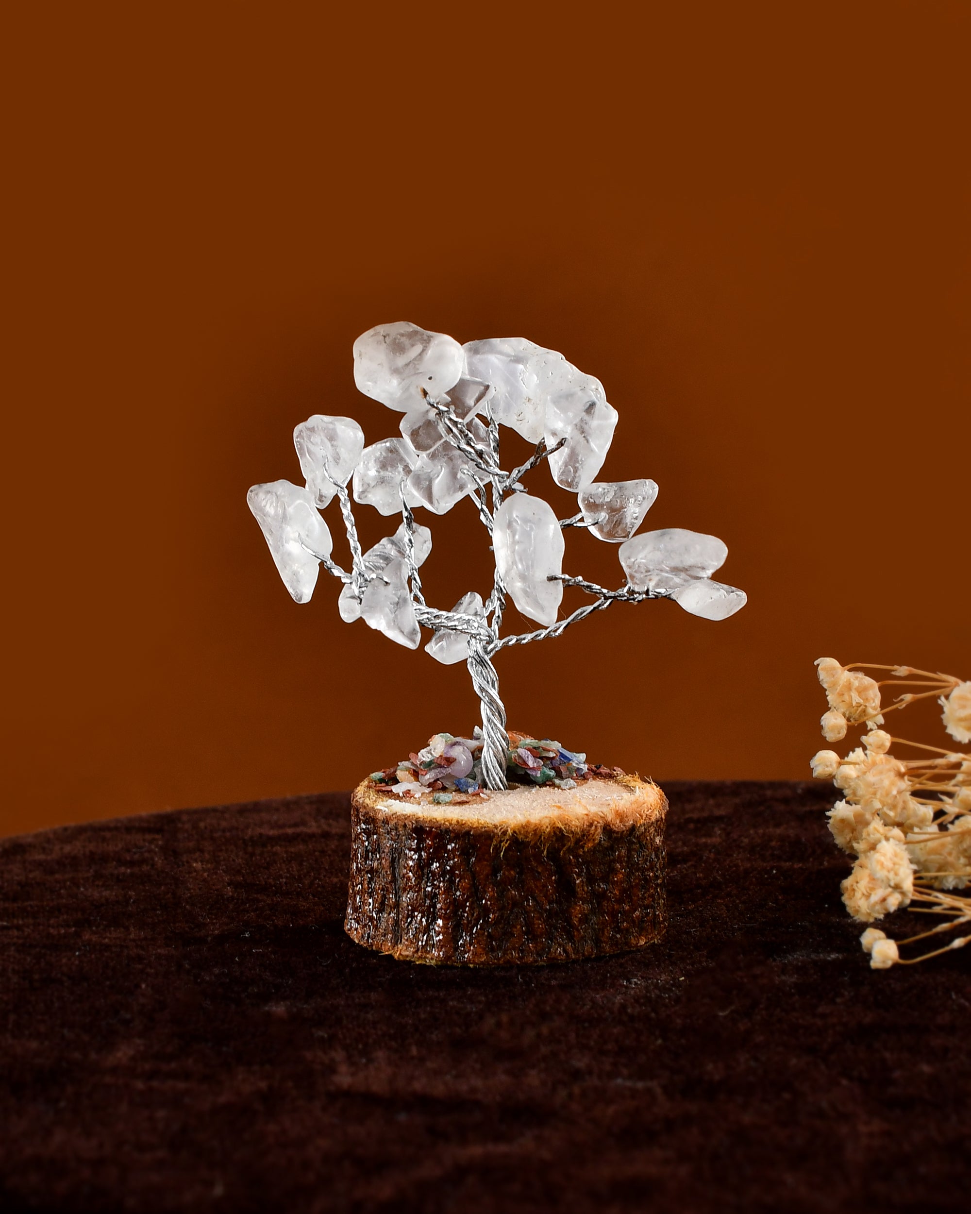 MINI CLEAR QUARTZ  CRYSTAL TREE