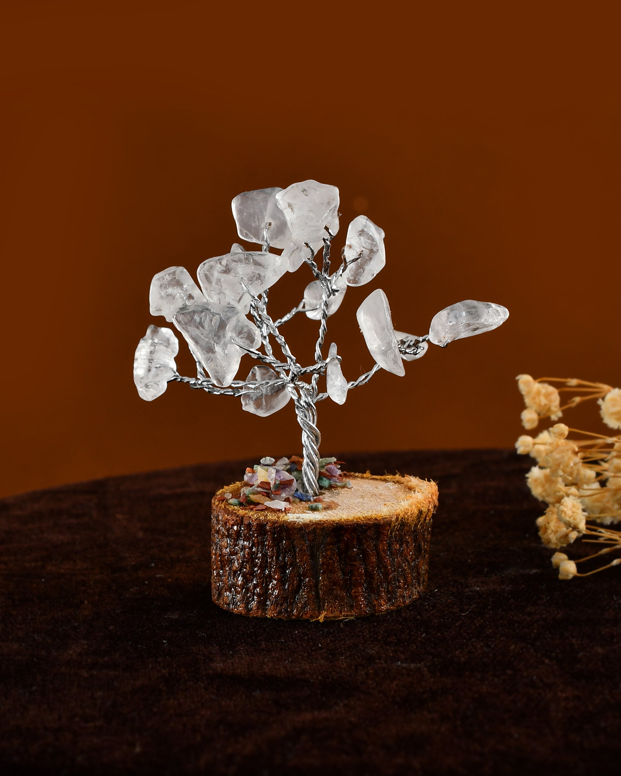 MINI CLEAR QUARTZ  CRYSTAL TREE