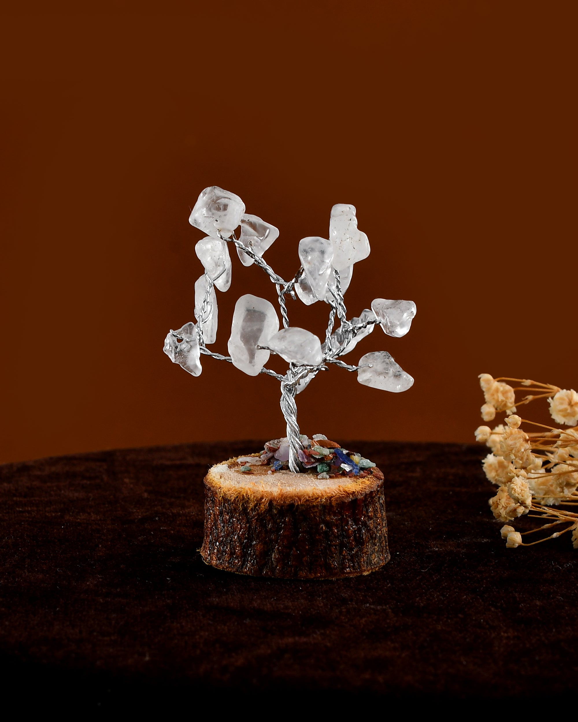 MINI CLEAR QUARTZ  CRYSTAL TREE