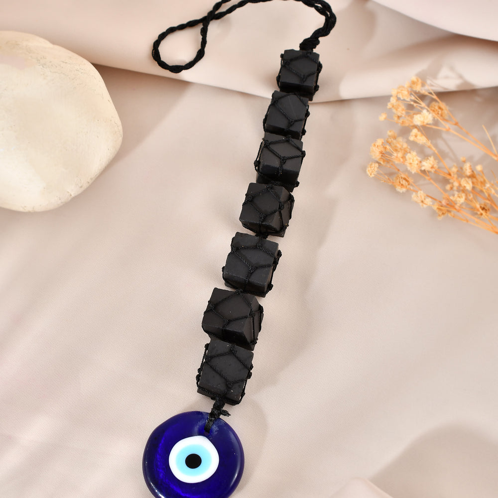 Black Tourmaline Evil Eye Protection Hanging