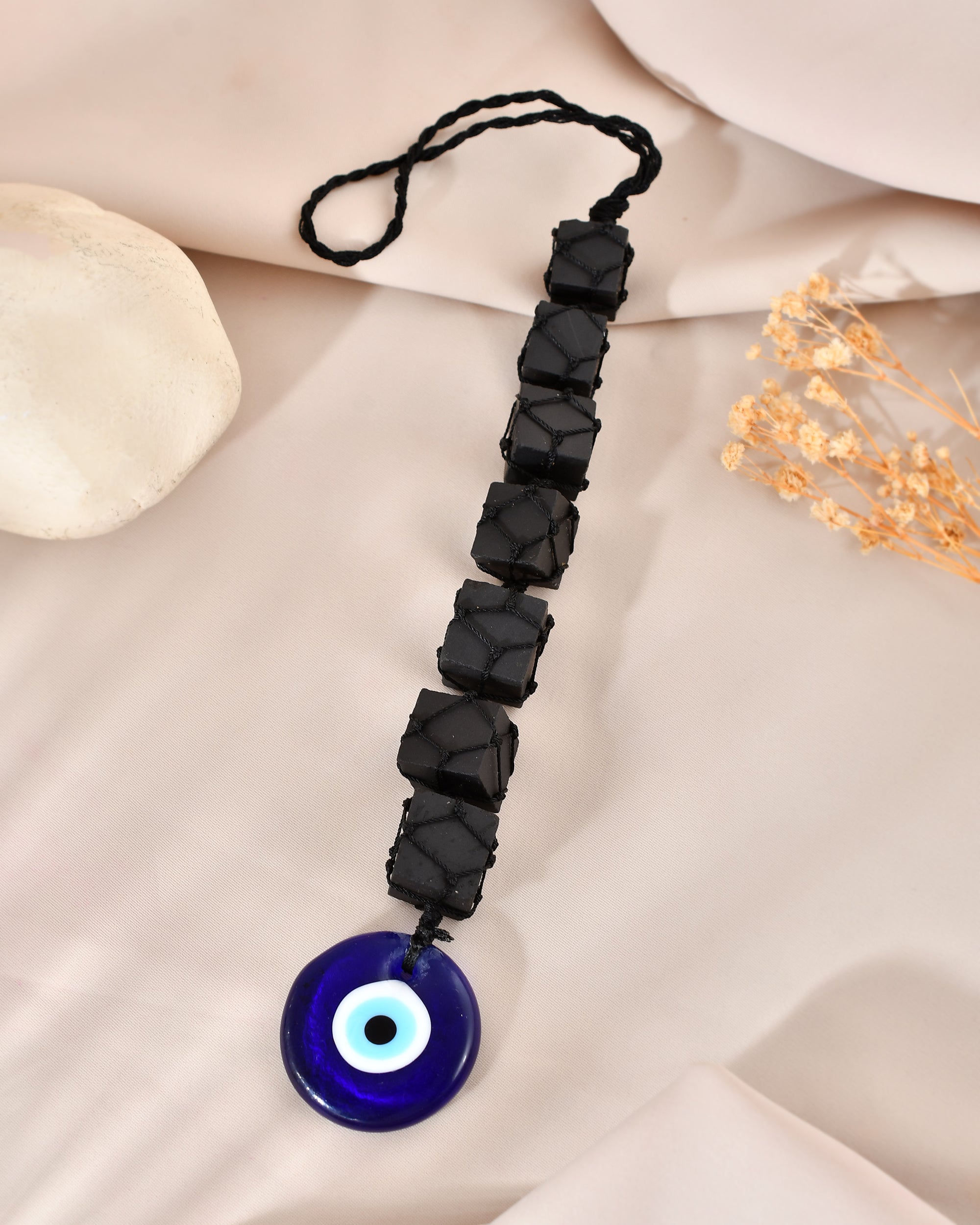 Black Tourmaline Evil Eye Protection Hanging