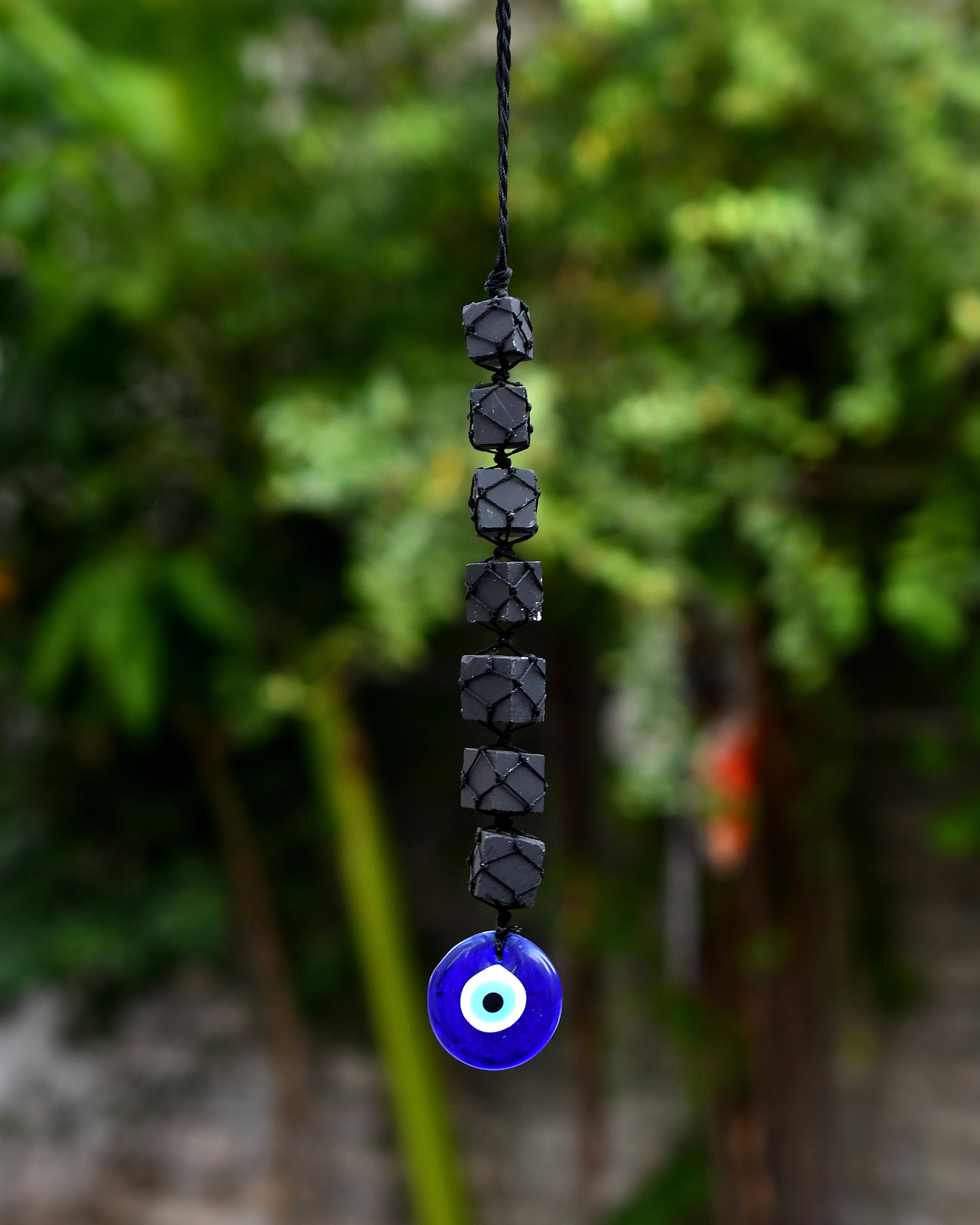 Black Tourmaline Evil Eye Protection Hanging