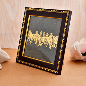 7 Horses on Pyrite Frame