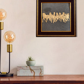 7 Horses on Pyrite Frame