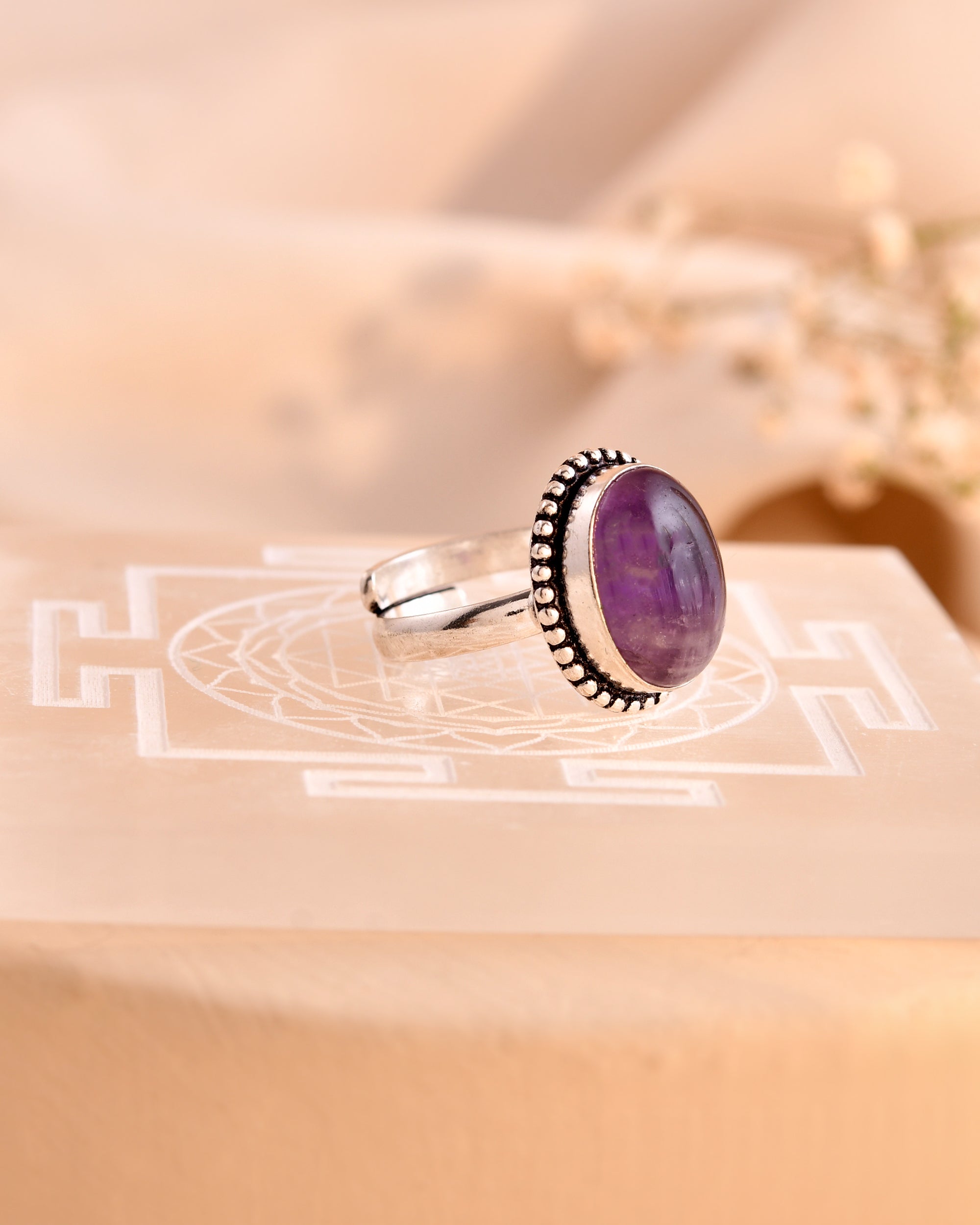 NATURAL AMETHYST RING 100% Natural Gemstone